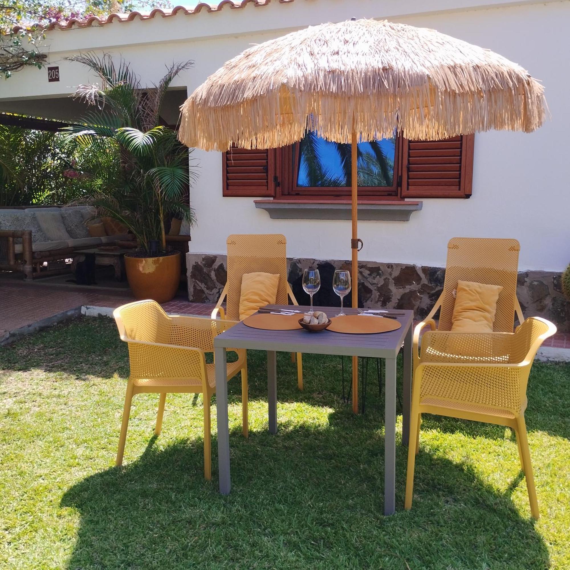 Bungalow Tropical Con Piscina Y Aire Acondicionado Maspalomas  Exterior foto